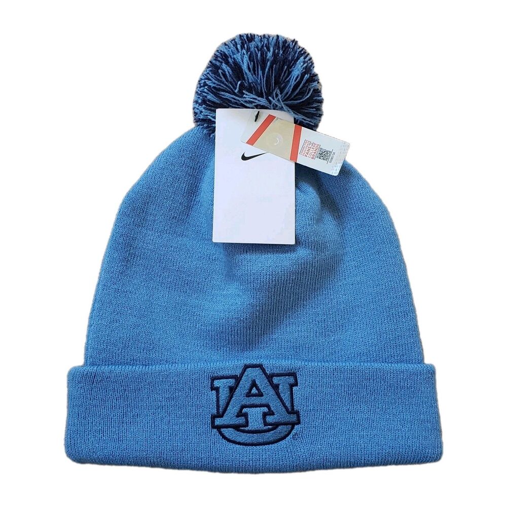 Nike Auburn Tigers Dutch Blue Adult Peak Campus Sideline Knit Beanie Hat NCAA